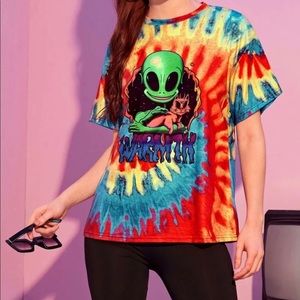 Alien Tye Dye Shirt size XL